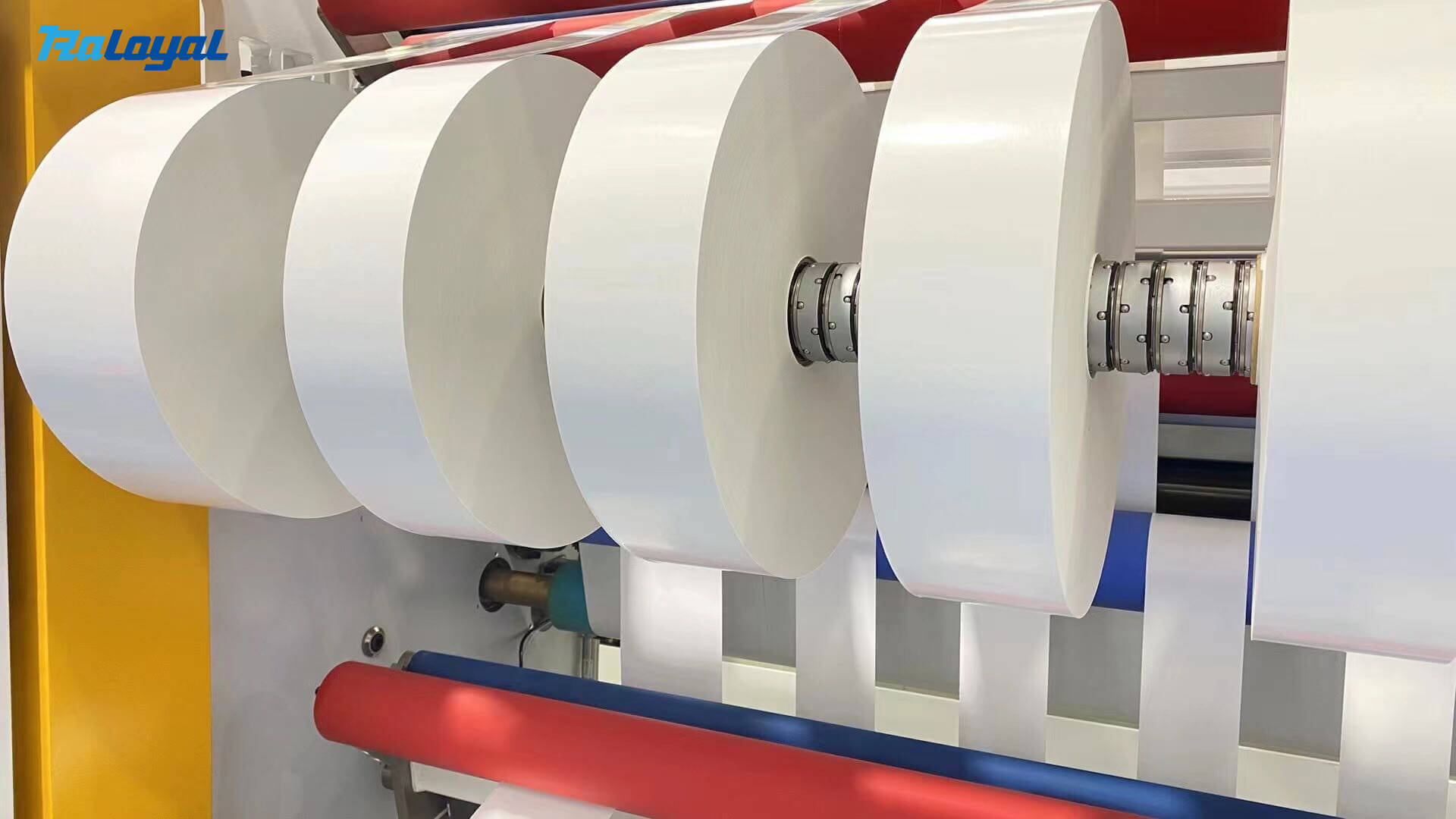 What is the Function for Friction Shaft in the Rewinding Process?