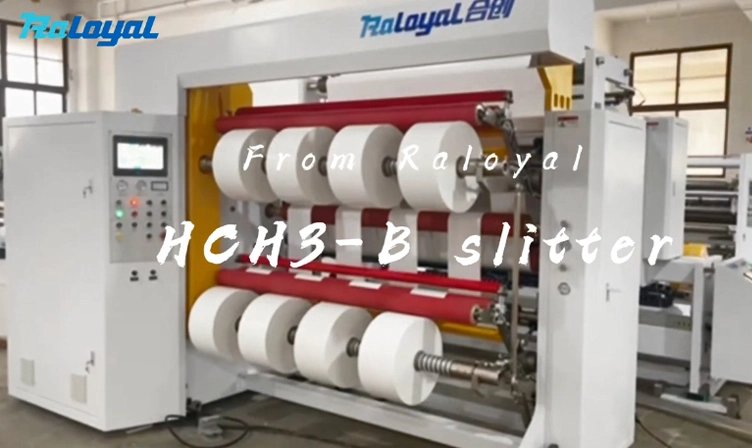 آلة لف وتقطيع الملصقات الورقية اللاصقة بسرعة عالية